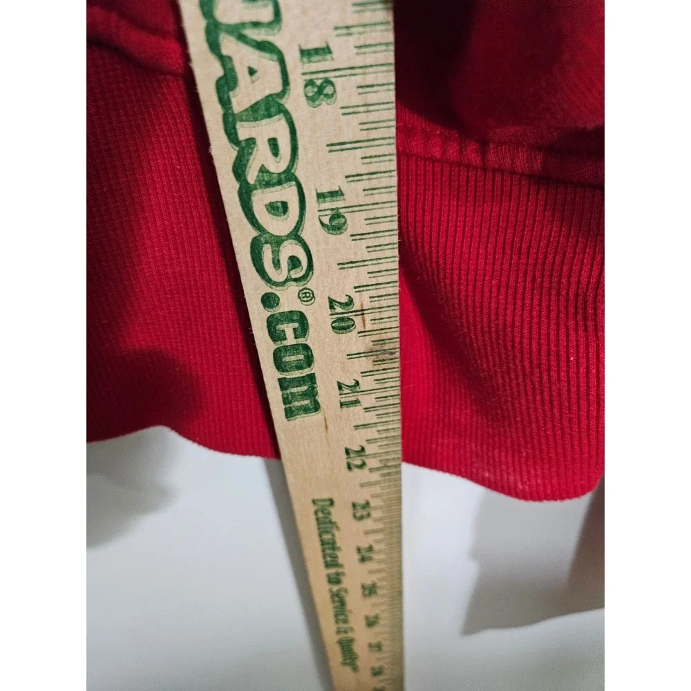 Wild Fable Red Apres Ski Club Mock Neck Cropped Sweatshirt Pullover Large - Picture 6 of 7